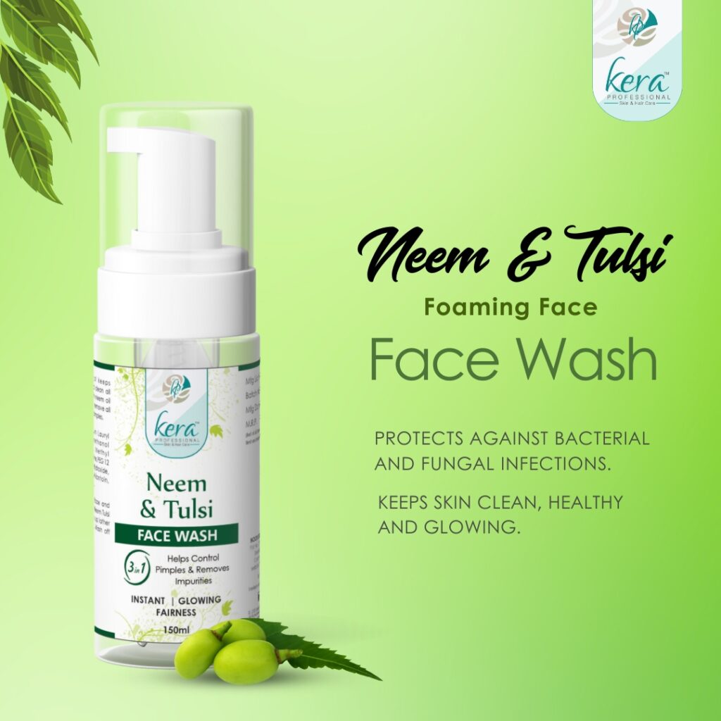 Kera Neem & Tulsi 3-in-1 Foaming Face Wash