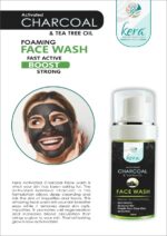 Kera Activated Charcoal & Tea Tree Oil Foaming Face Wash