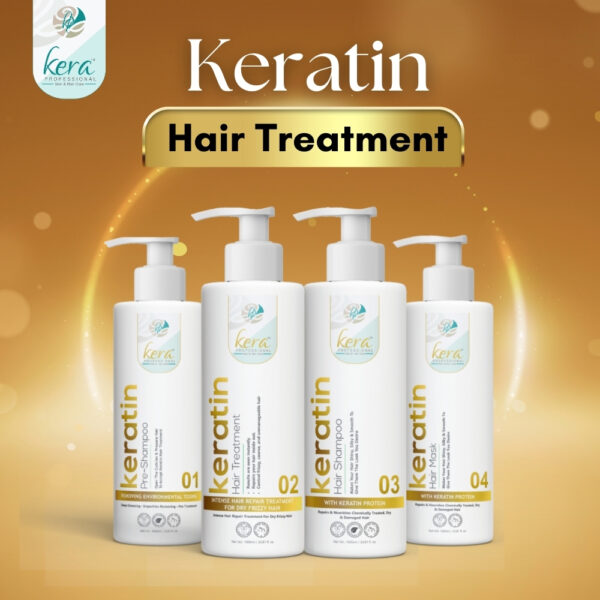 Kera Professional Keratin Hair Care Combo – Shampoo, Mask, Pre-Shampoo & Treatment